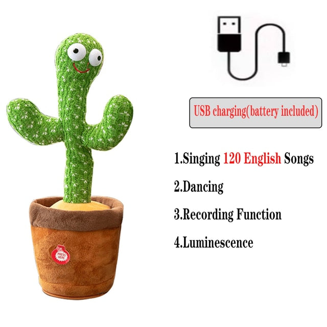 Dancing-Singing Cactus Plush Toy